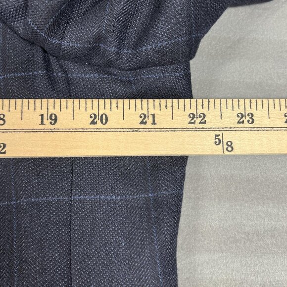 Ermenegildo Zegna Blazer Mens 52 Large Windowpane 100% Cashmere Italy Jacket - Picture 8 of 14
